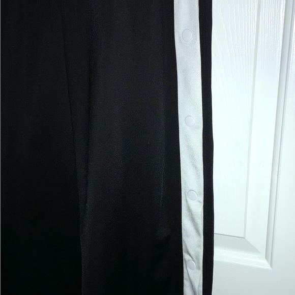 NWOT*** Victoria's Secret PINK Open Leg Snap Button Black Track Pant SIZE SMALL - Picture 6 of 7